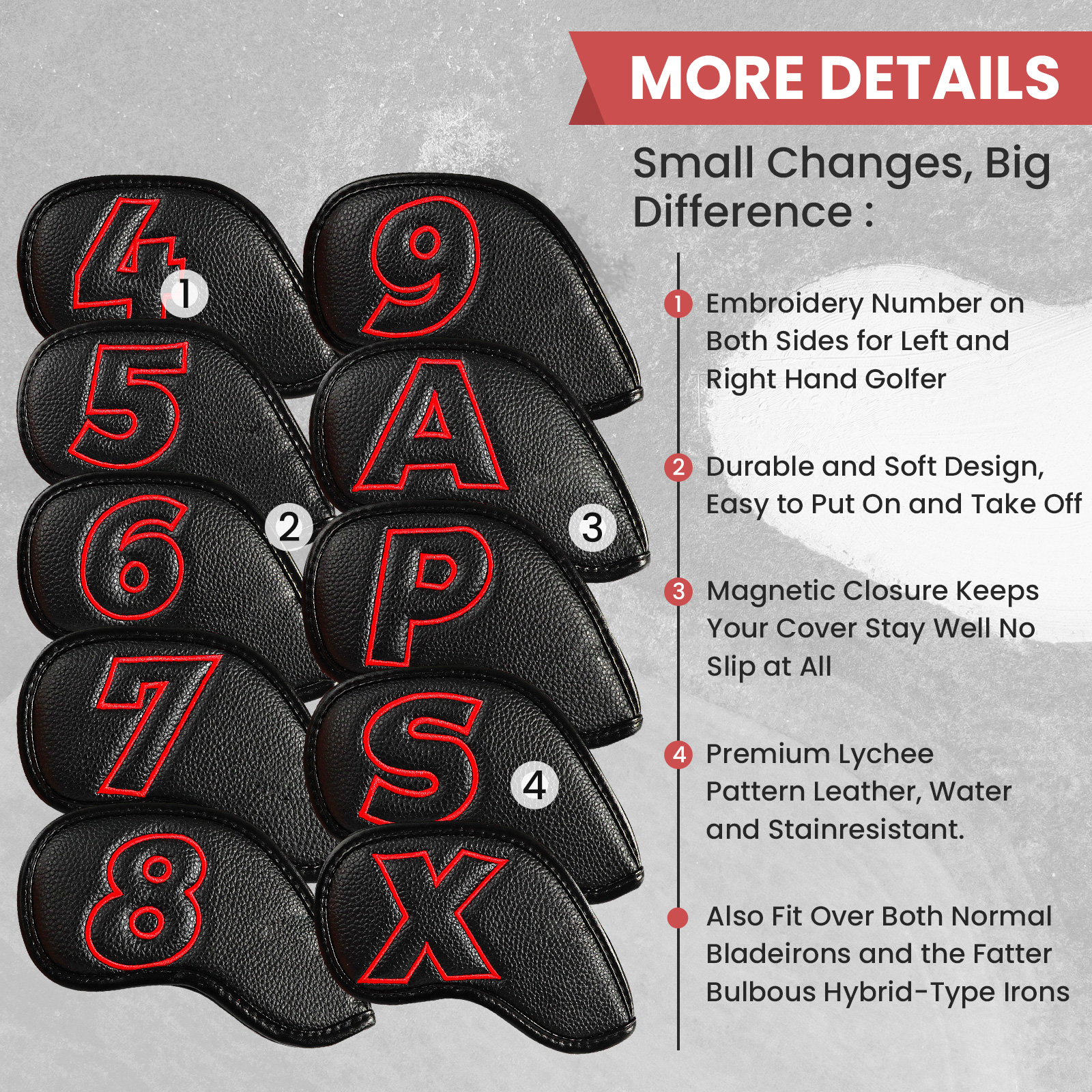 Golf Iron Covers Set Strong Ma - Golf Club Iron Set incelemesi ve fiyatı