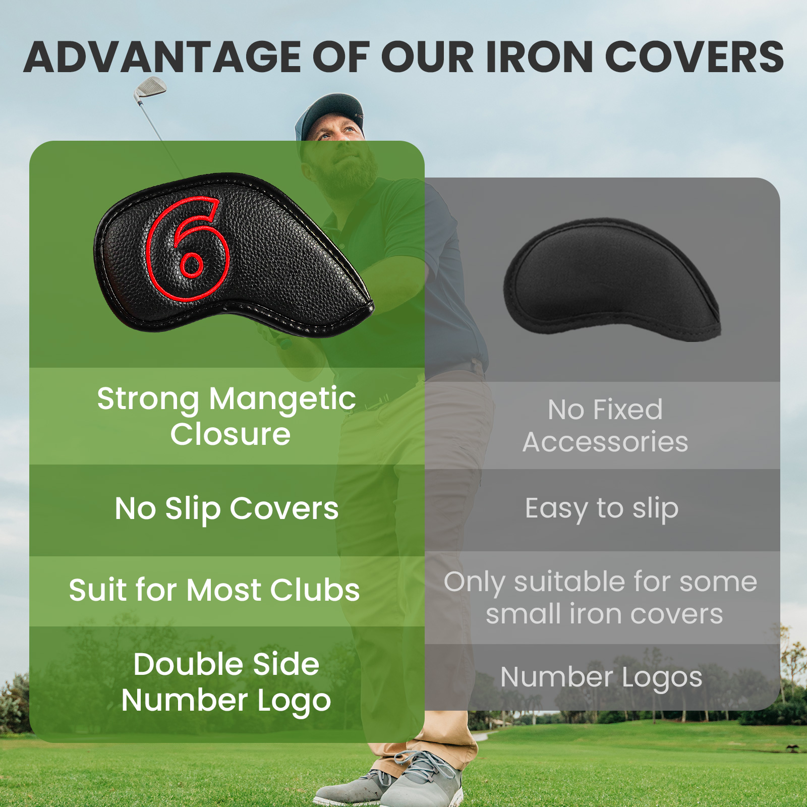 Golf Iron Covers Set Strong Ma - Golf Club Iron Set incelemesi ve fiyatı
