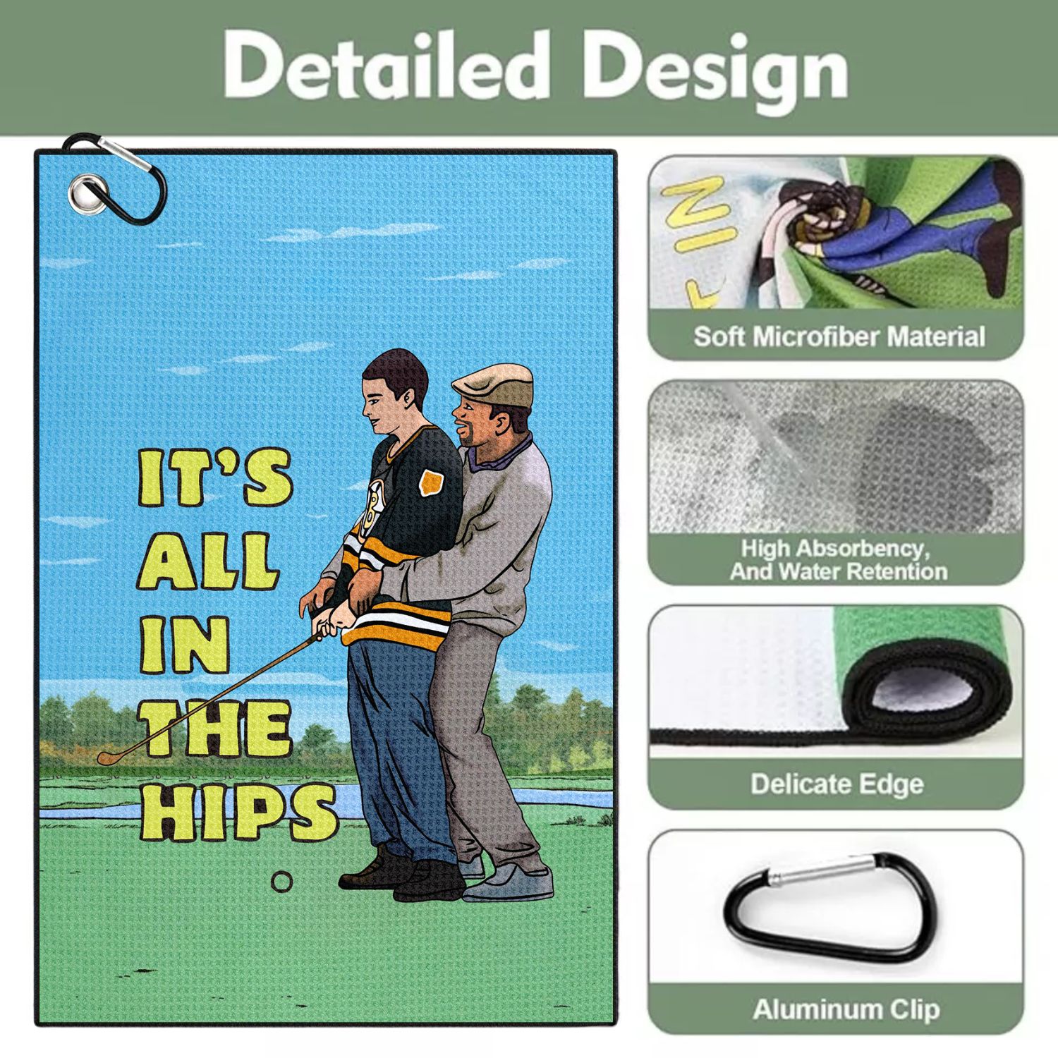 Happy Gilmore Design Microfibe - Golf Towel Waffle incelemesi ve fiyatı