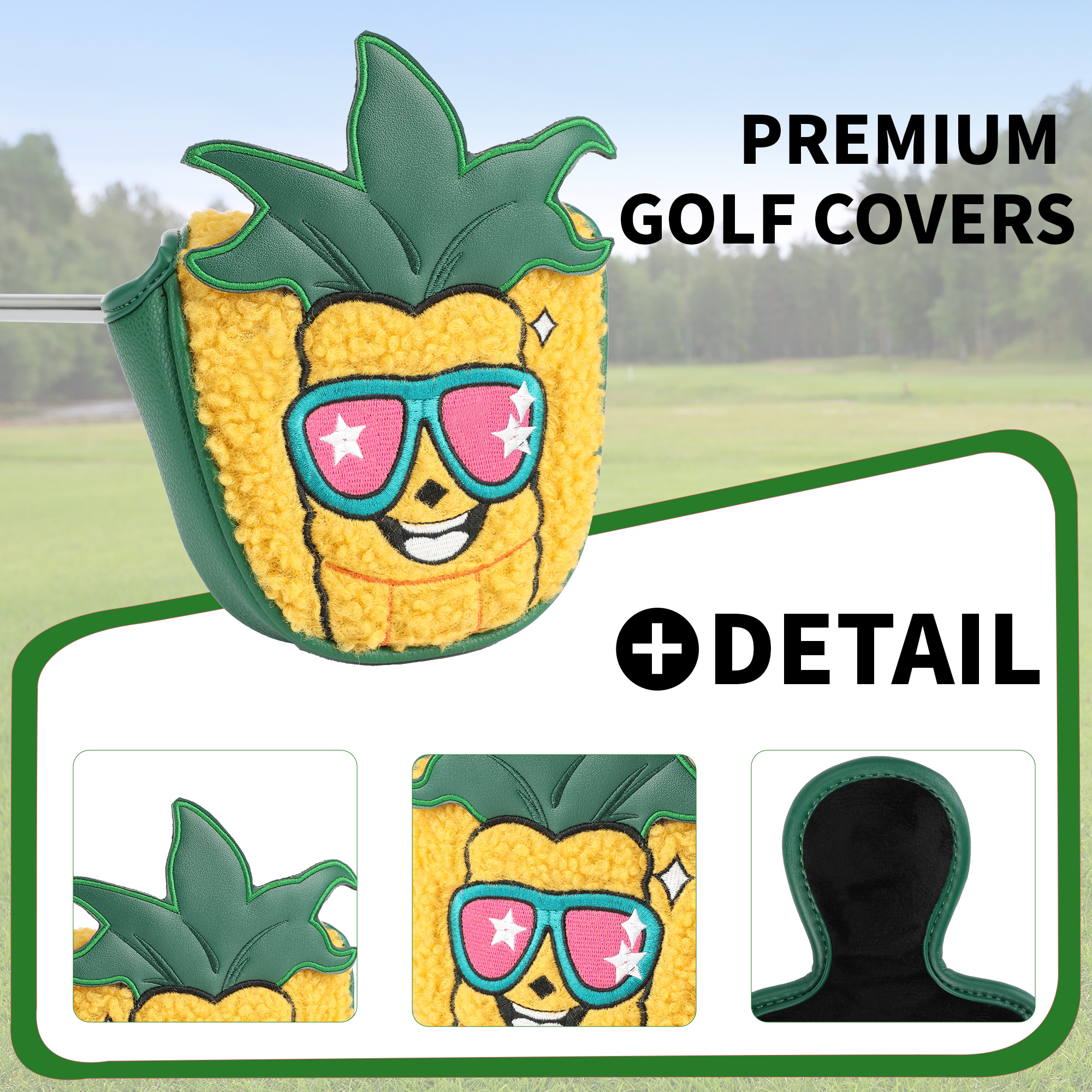 1pc Golf Putter Headcover Dura - Putter Mallet Blade incelemesi ve fiyatı