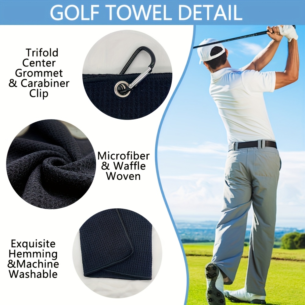 Premium Golf Towel with Clip - - Golf Towel Waffle incelemesi ve fiyatı