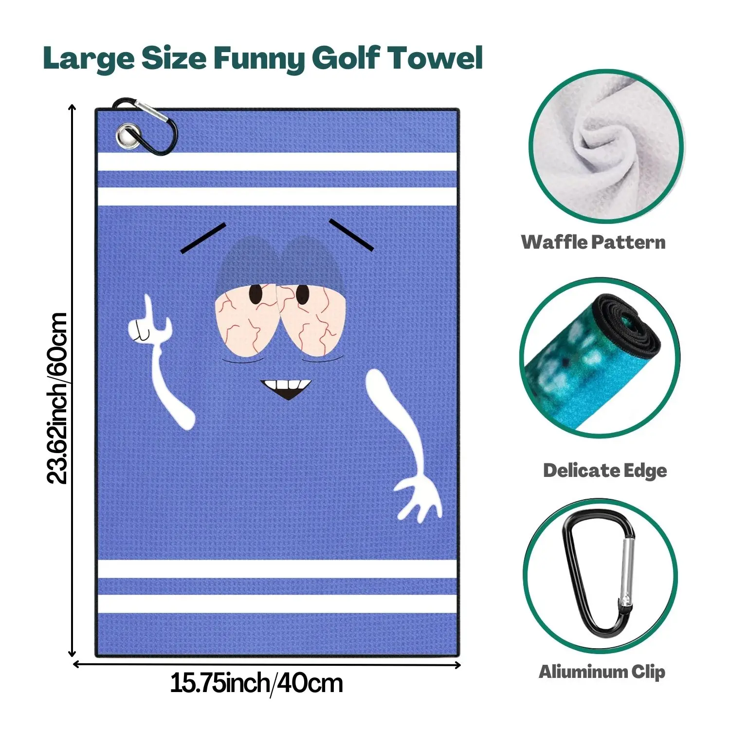 Funny Microfiber Premium Golf  - Golf Towel Waffle incelemesi ve fiyatı