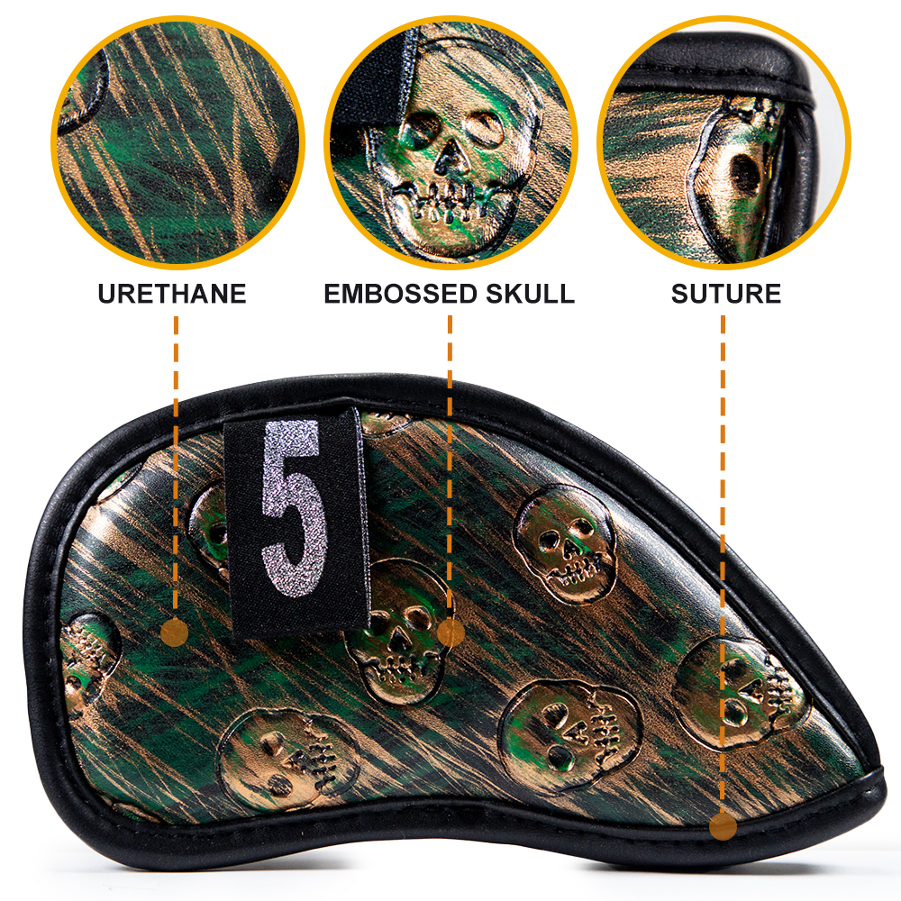 12Pcs Skull Golf Iron Head Cov - Golf Club Iron Set incelemesi ve fiyatı