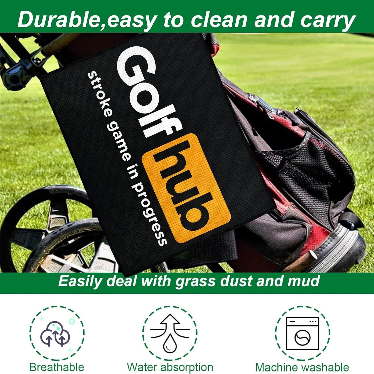 Funny Microfiber Premium Golf  - Golf Towel Waffle incelemesi ve fiyatı