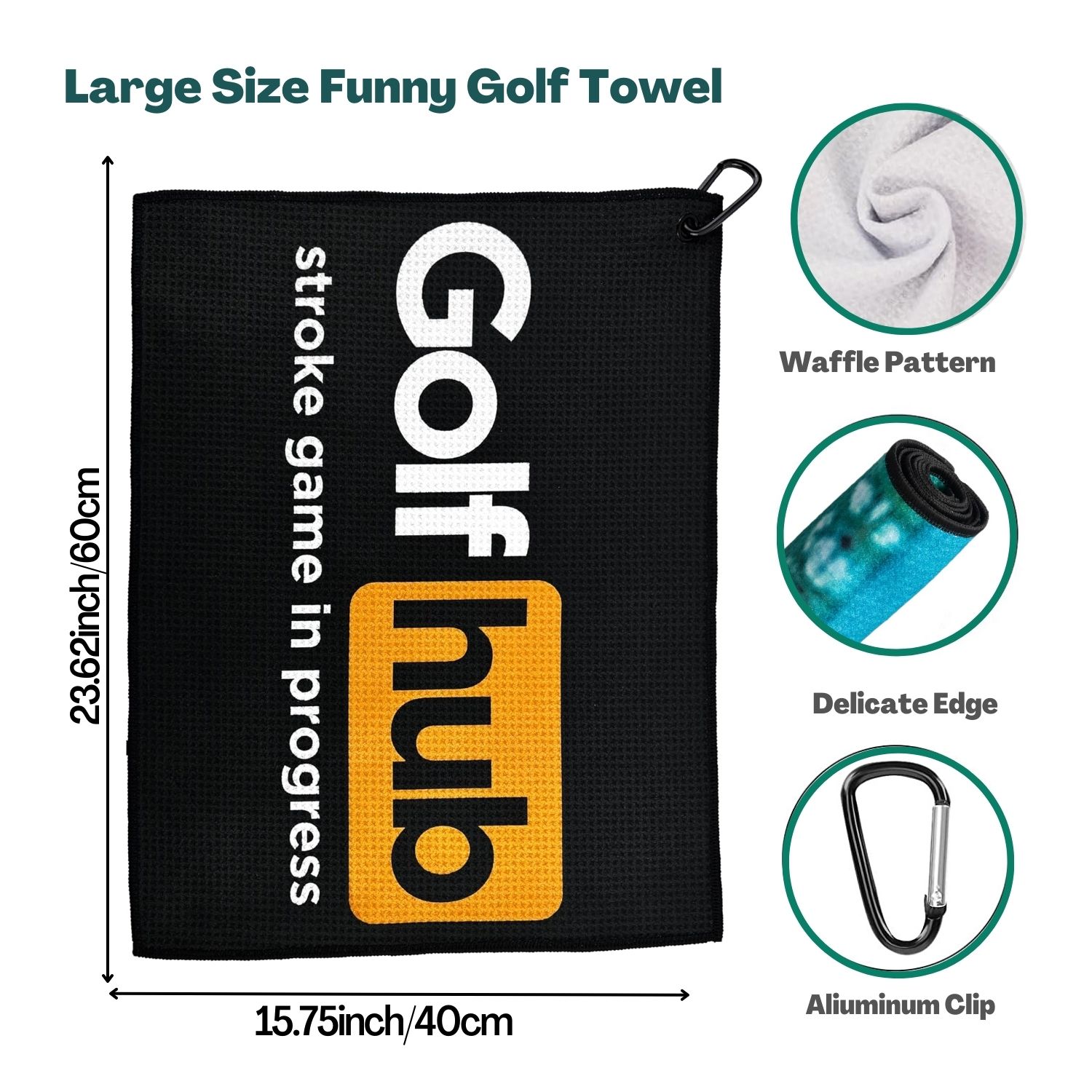 Funny Microfiber Premium Golf  - Golf Towel Waffle incelemesi ve fiyatı