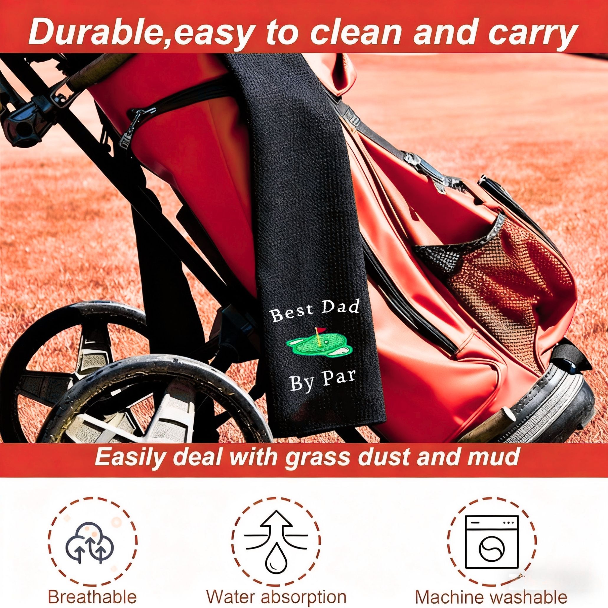 Best Dad Microfiber Premium Go - Golf Towel Waffle incelemesi ve fiyatı