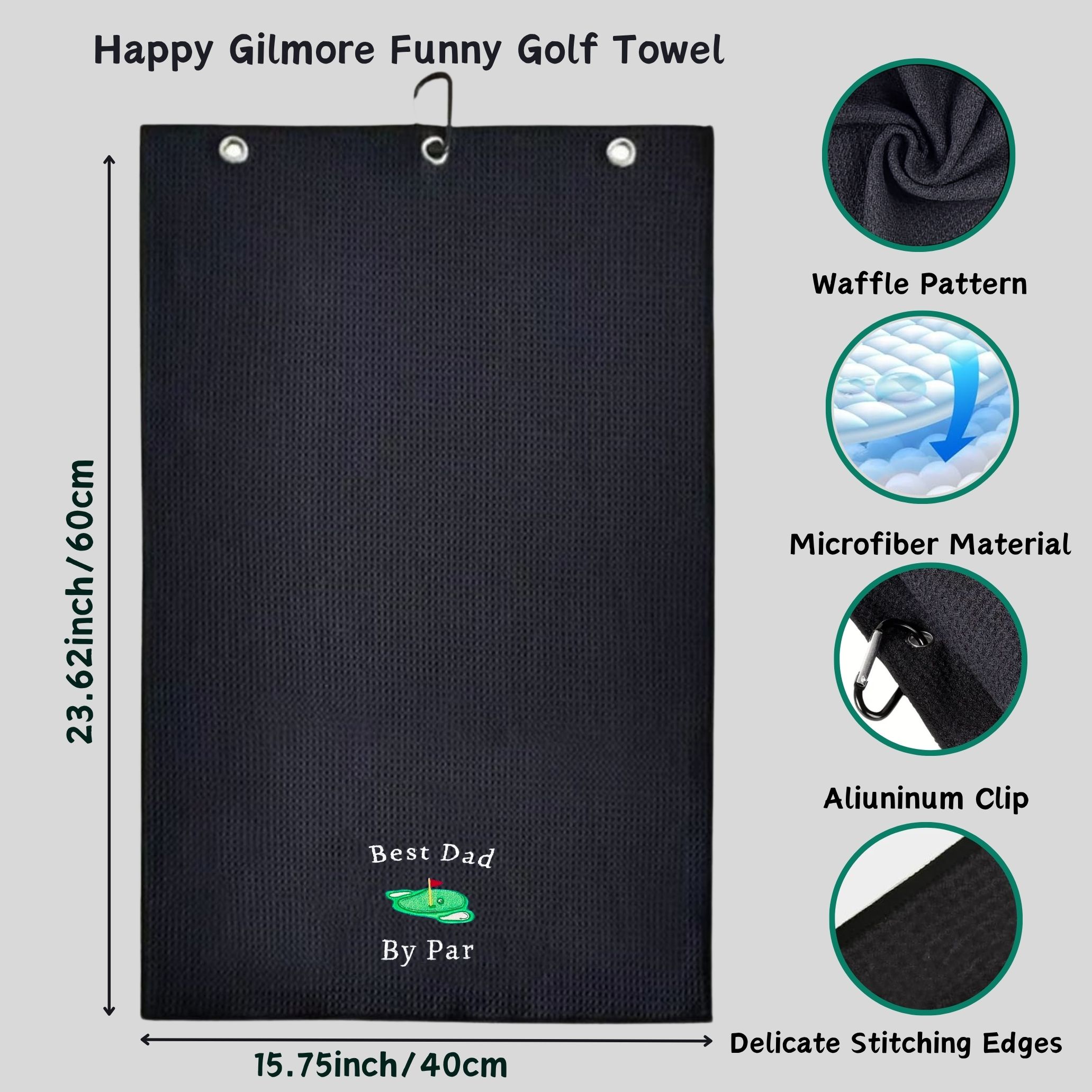 Best Dad Microfiber Premium Go - Golf Towel Waffle incelemesi ve fiyatı